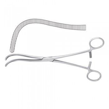 Guyon Kidney Pedicle Clamp Curved Stainless Steel, 24 cm - 9 1/2"